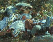 John Singer Sargent Group with Parasols oil painting on canvas
